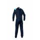Suits FIA racing suit OMP ONE EVO X, blue/grey/turquoise | races-shop.com