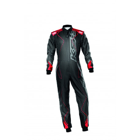 Suits CIK-FIA child race suit OMP KS-3 ART black/red | races-shop.com