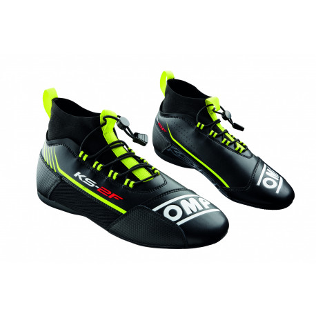 Shoes Karting shoes OMP KS-2F, black/fluo yellow | races-shop.com