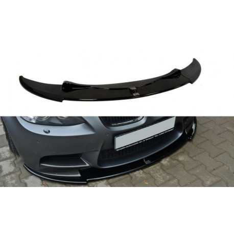 Body kit and visual accessories MAXTON DESIGN front splitter for BMW M3 E92 / E93 (PREFACE MODEL fits M Performance splitters) | races-shop.com