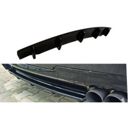 CENTRAL REAR SPLITTER for BMW 5 F11 M-PACK (fits two double exhaust ends)