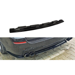 CENTRAL REAR SPLITTER for BMW 5 F11 M-PACK - without vertical bars (fits two double exhaust ends)