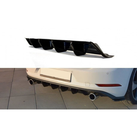Body kit and visual accessories Rear diffuser VW GOLF VII GTI FACELIFT | races-shop.com
