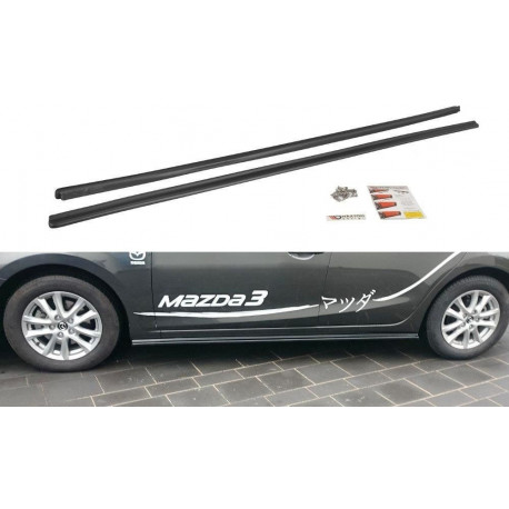 Body kit and visual accessories SIDE SKIRTS DIFFUSERS Mazda 3 BN (Mk3) Facelift | races-shop.com