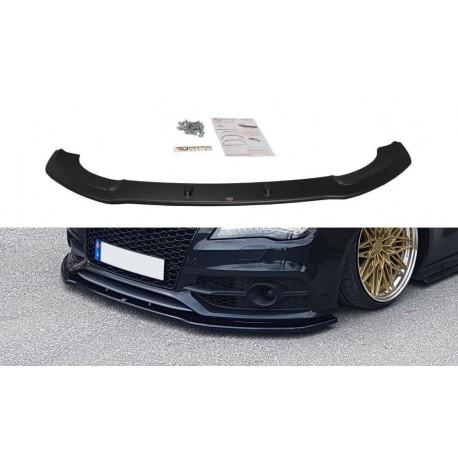 Body kit and visual accessories MAXTON DESIGN front splitter for Audi S7 / A7 S-Line C7, V2 | races-shop.com