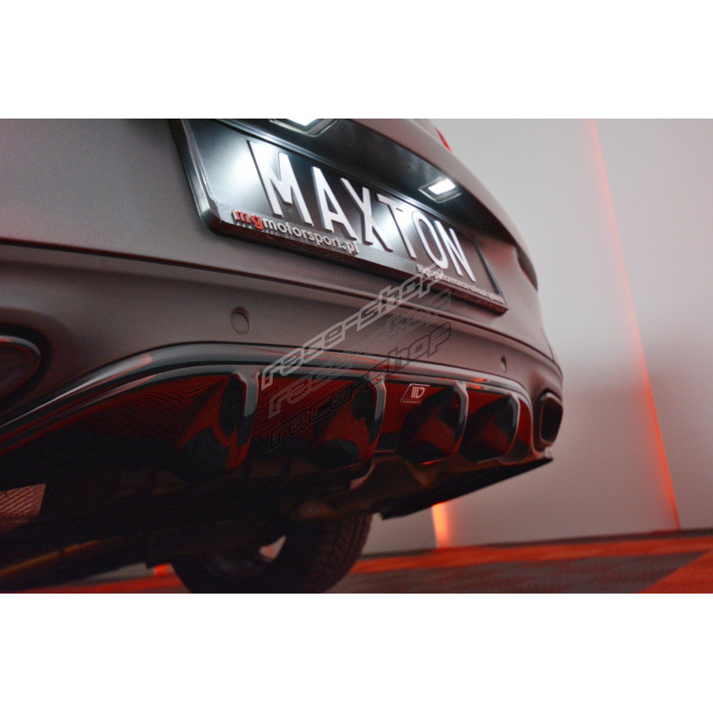 Rear diffuser MERCEDES- BENZ C-CLASS W205 COUPE AMG-LINE | races-shop.com