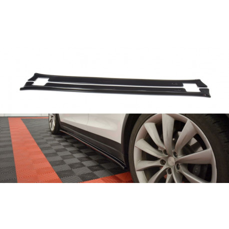 Body kit and visual accessories MAXTON DESIGN side skirts diffusers for TESLA MODEL X, V1 | races-shop.com