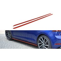 MAXTON DESIGN side skirts diffusers for VW Golf 7 R / R-Line Facelift, V2