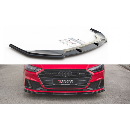 Body kit and visual accessories MAXTON DESIGN front splitter for Audi A7 C8 S-Line / S7 C8, V2 | races-shop.com