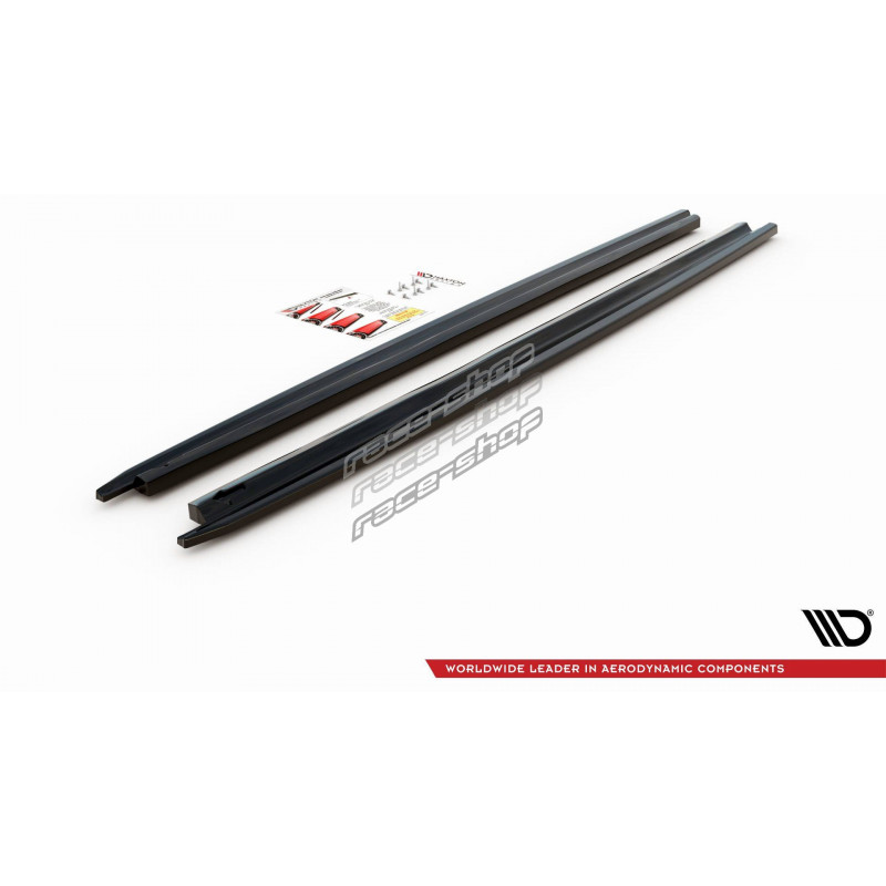 Maxton Design Gloss Black ABS Side Skirt Diffusers For Peugeot RCZ Preface – Pair