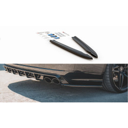 MAXTON DESIGN rear side splitters for Audi S8 D4 Facelift, V2