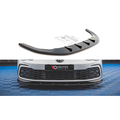 Body kit and visual accessories MAXTON DESIGN front splitter for Volkswagen Golf 8 GTI | races-shop.com