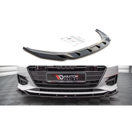 Body kit and visual accessories MAXTON DESIGN front splitter for Audi A7 C8, V1 | races-shop.com