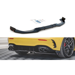 MAXTON DESIGN central rear splitter + Flaps for Mercedes-AMG A45 S