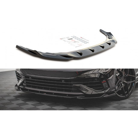 Body kit and visual accessories Front Splitter V.4 Volkswagen Golf R Mk8 | races-shop.com