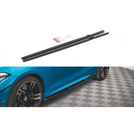 Body kit and visual accessories Side Skirts Diffusers V.2 BMW M2 F87 | races-shop.com