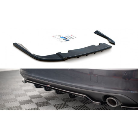 Body kit and visual accessories Central Rear Splitter (with vertical bars) Volvo V90 Mk2 | races-shop.com