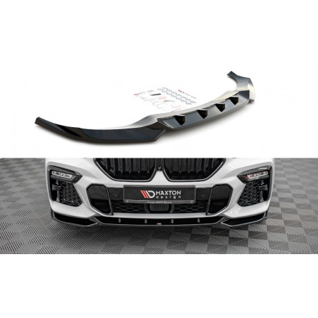 Body kit and visual accessories MAXTON DESIGN front splitter for BMW X6 M-Pack G06, V1 | races-shop.com