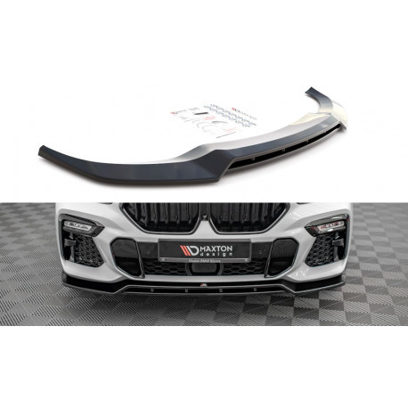 Body kit and visual accessories MAXTON DESIGN front splitter for BMW X6 M-Pack G06, V2 | races-shop.com