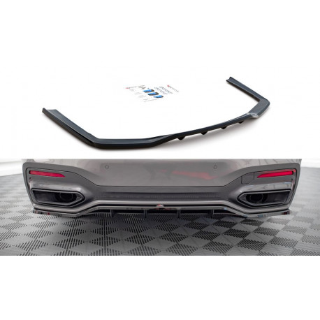 Body kit and visual accessories Central Rear Splitter (with vertical bars) BMW 7 M-Pack G11 Facelift | races-shop.com