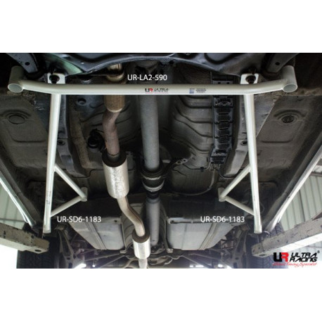 Strutbars Toyota RAV4 95-00 (4D) UltraRacing 2x 3-Point Floor Bars | races-shop.com