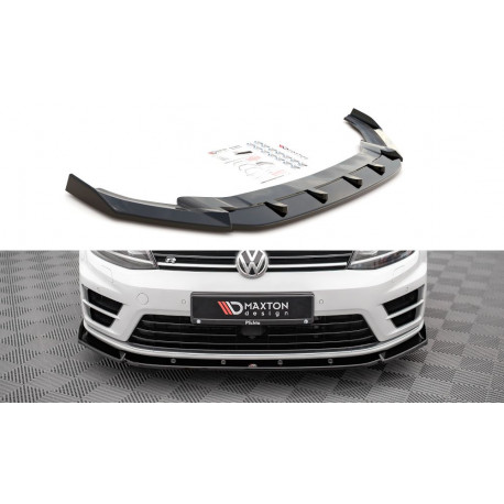 Body kit and visual accessories MAXTON DESIGN front splitter for Volkswagen Golf R Mk7, V4 | races-shop.com