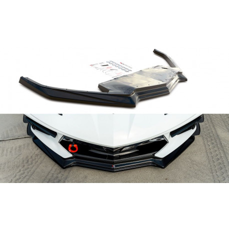 Body kit and visual accessories MAXTON DESIGN front splitter for Chevrolet Corvette C8 | races-shop.com