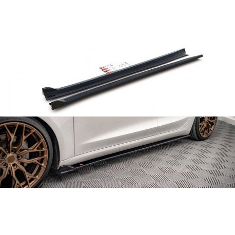 Body kit and visual accessories MAXTON DESIGN side skirts diffusers for Tesla Model 3, V2 | races-shop.com