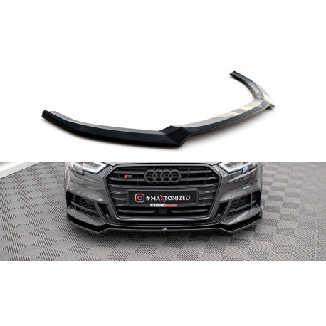 Body kit and visual accessories Front Splitter V.2 Audi S3 Sportback 8V Facelift | races-shop.com