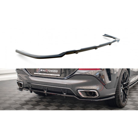 Body kit and visual accessories Central Rear Splitter (with vertical bars) V.3 BMW X6 M-Pack G06 | races-shop.com