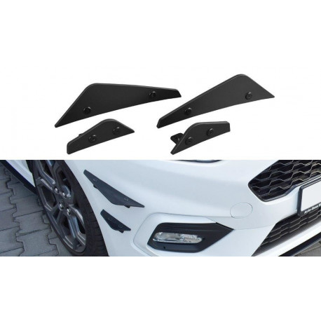 Body kit and visual accessories Front Bumper Wings (Canards) Ford Fiesta Mk8 ST/ ST-Line | races-shop.com
