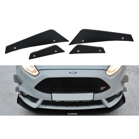 Body kit and visual accessories Front Bumper Wings (Canards) Ford Fiesta ST Mk7 FL | races-shop.com