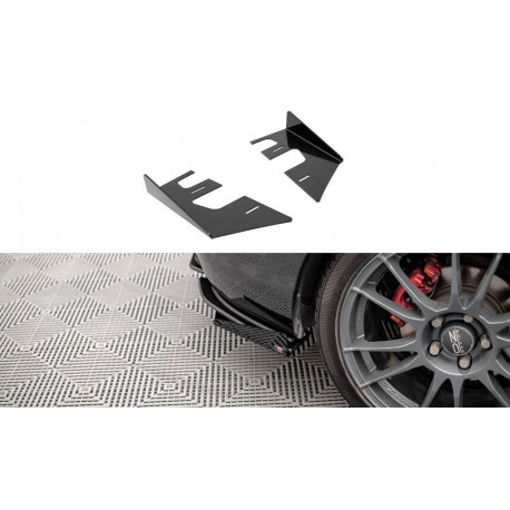 Body kit and visual accessories Rear Side Flaps Mazda 3 MPS Mk1 | races-shop.com