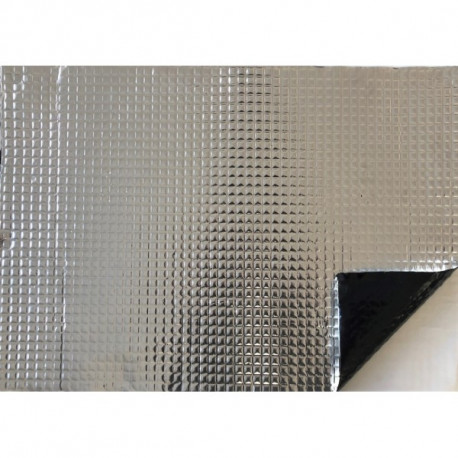 Sound insulation Sound insulating material Xdamp Alubutyl sheet 50 x 70 x 0,2cm - self-adhesive | races-shop.com