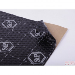 Sound insulating material STP BLACK Silver sheet 50 x 75 x 0,18cm - self-adhesive