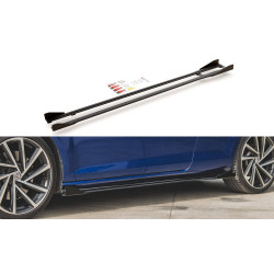 Racing Durability Side Skirts Diffusers + Flaps VW Golf 7 R / R-Line Facelift