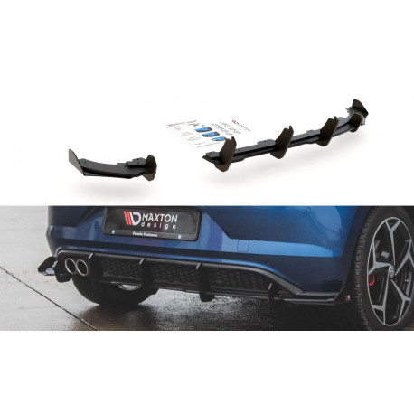 Body kit and visual accessories MAXTON DESIGN Racing Durability rear diffuser + Flaps for Volkswagen Polo GTI Mk6 | races-shop.com