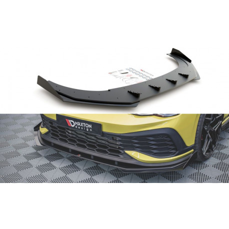 Body kit and visual accessories Racing Durability Front Splitter + Flaps Volkswagen Golf 8 GTI Clubsport | races-shop.com