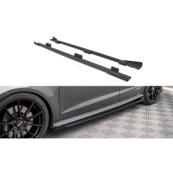 Street Pro Side Skirts Diffusers + Flaps Audi S3 Sportback 8V Facelift