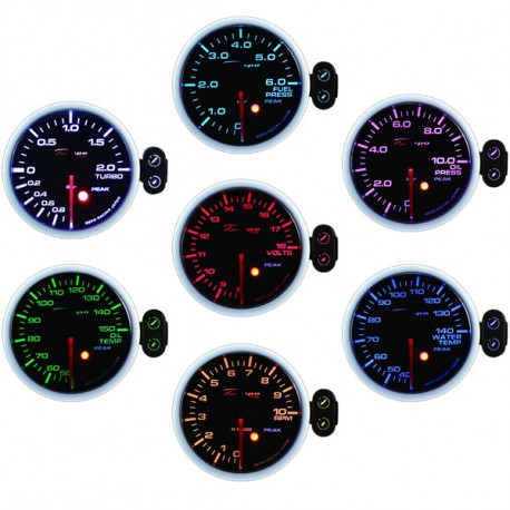 Gauges DEPO PK series 52mm, 7 color Programmable DEPO racing gauge Exhaust gas temp, 7 color | races-shop.com
