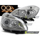 Lighting HEADLIGHTS RENAULT CLIO 3 05-09 CHROME ANGEL EYES | races-shop.com