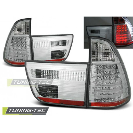Lighting LED TAIL LIGHTS CHROME for BMW X5 E53 09.99-10.03 | races-shop.com