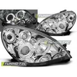 HEADLIGHTS CITROEN XSARA 09.00-10.04 ANGEL EYES CHROME