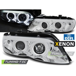 XENON HEADLIGHTS ANGEL EYES CCFL CHROME for BMW X5 E53 11.03-06