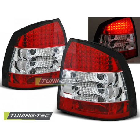 Lighting LED TAIL IGHTS OPEL ASTRA G 09.97-02.04 3D/5D RED WHITE LED | races-shop.com