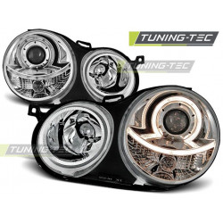 HEADLIGHTS ANGEL EYES CHROME for VW POLO 9N 11.01-04.05