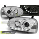 Lighting HEADLIGHTS DAYLIGHT CHROME for VW GOLF 3 91-97 | races-shop.com
