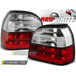TAIL LIGHTS RED WHITE for VW GOLF 3 09.91-08.97