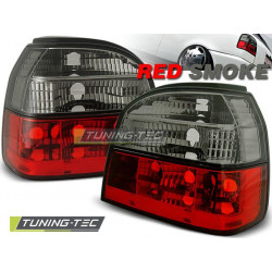 TAIL LIGHTS RED SMOKE for VW GOLF 3 09.91-08.97