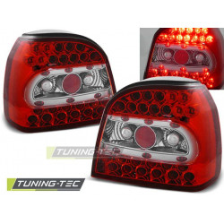 LED TAIL LIGHTS RED WHITE for VW GOLF 3 09.91-08.97